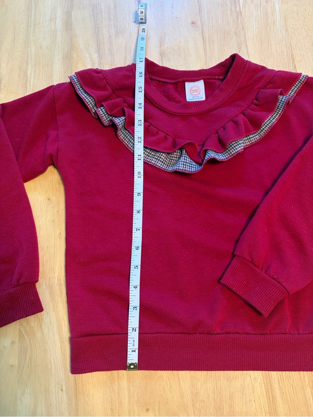 wonder nation Raspberry Ruffle-Trim Sweatshirt - Picture 2 of 4